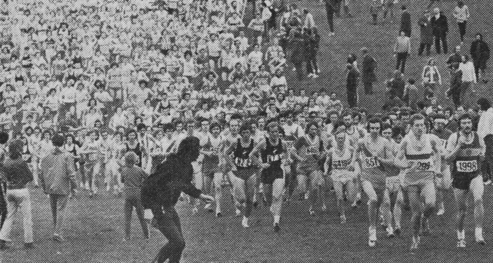 Just after the start