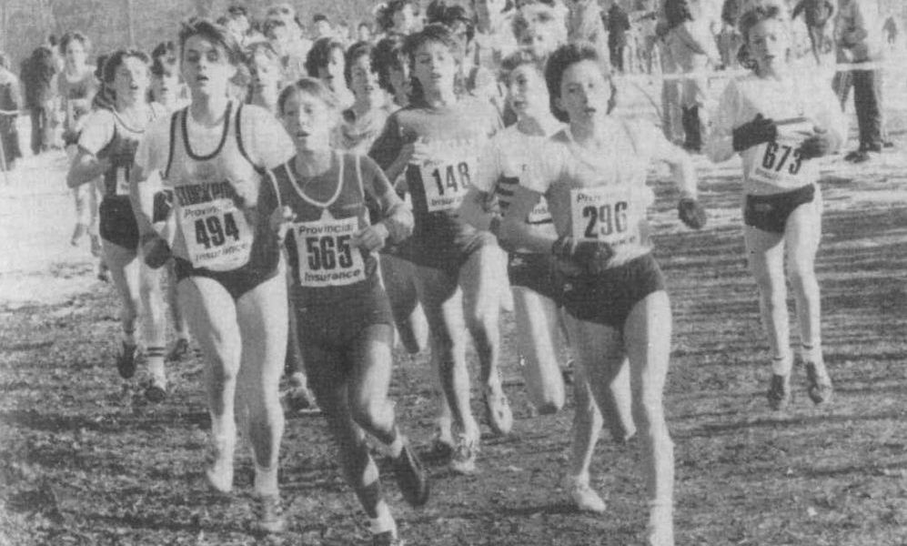 Bonnie Hopkins - 494 (Stockport Harriers), Susan Parker - 565 (Warrington AC), Lesley Dickson - 148 (Sale Harriers) and Mandy Holmes - 296 (Liverpool Harriers) in the junior race