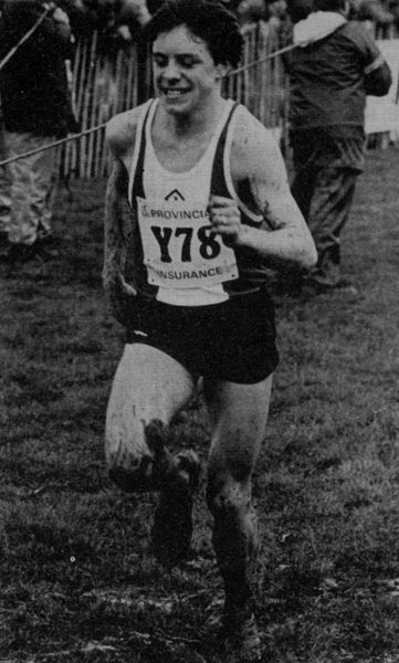 Darren Mead (Thetford AC) winning the Youth's race
