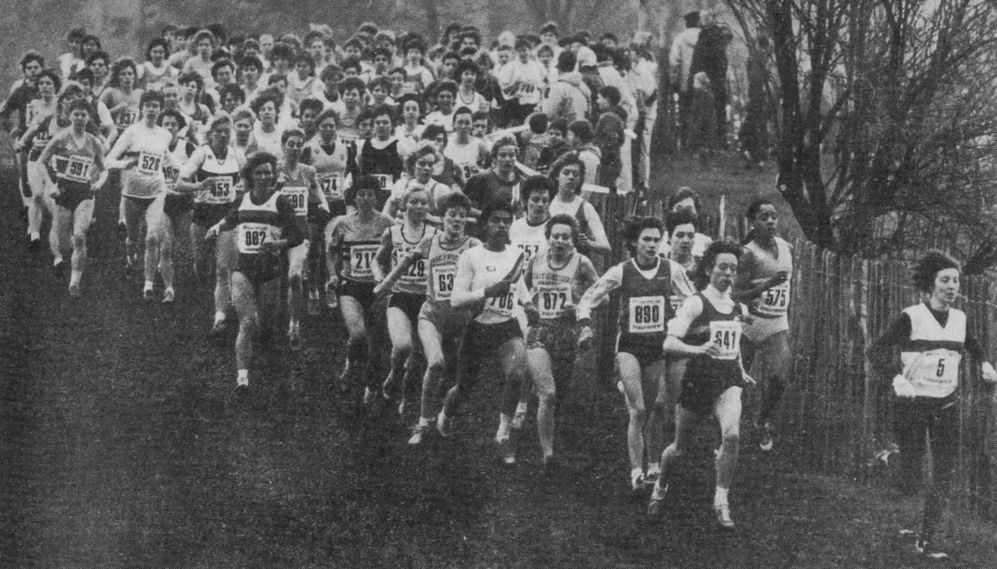 Leaders just after the start