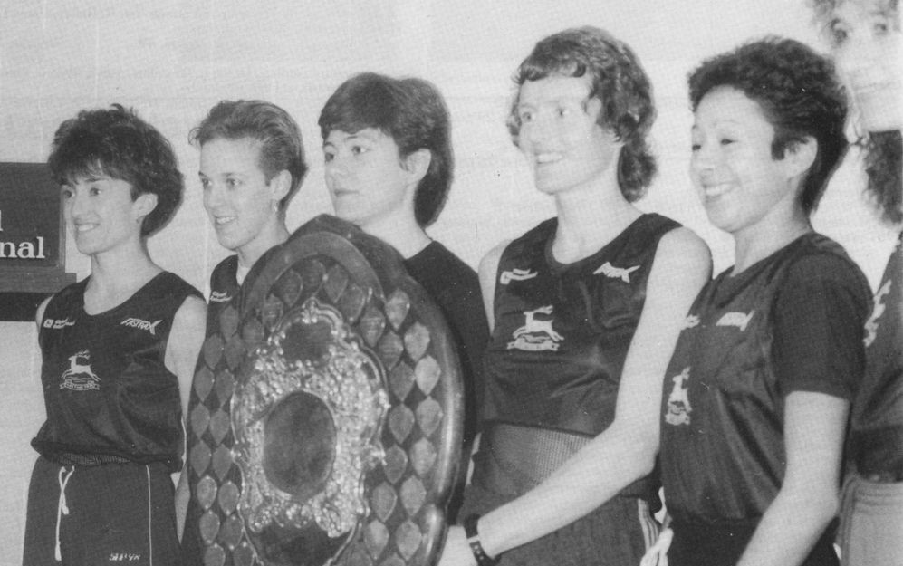 Winning team - Nicky Salisbury, Lisa Cox, Gillian Dainty, Sally Ellis, Shireen Samy, and Catherine Mijovic (partial view)