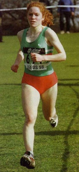 Amy Waterlow (Sale Harriers) winning the Junior race
