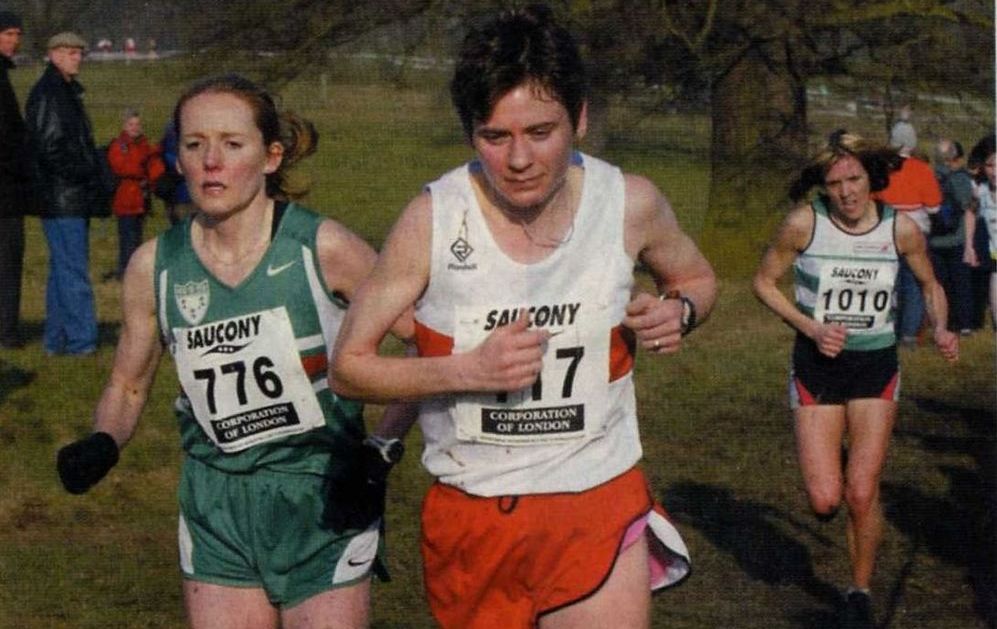 Sonia Thomas -776 (Sale Harriers) and Sharon Dixon (Bristol AC) in the senior women's race