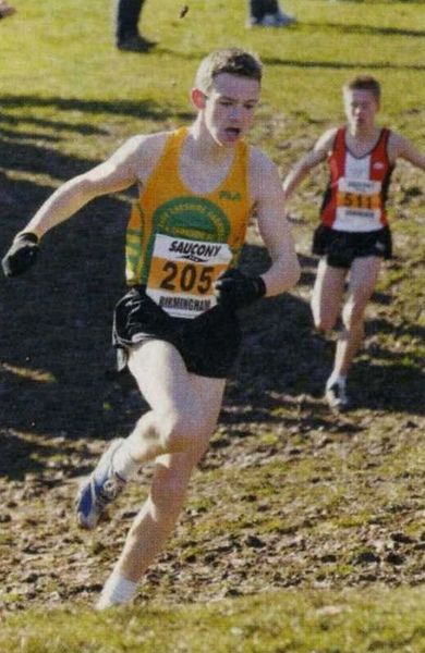 Simon Horsfield (East Cheshire Harriers & Tameside AC) Under 15 boys gold