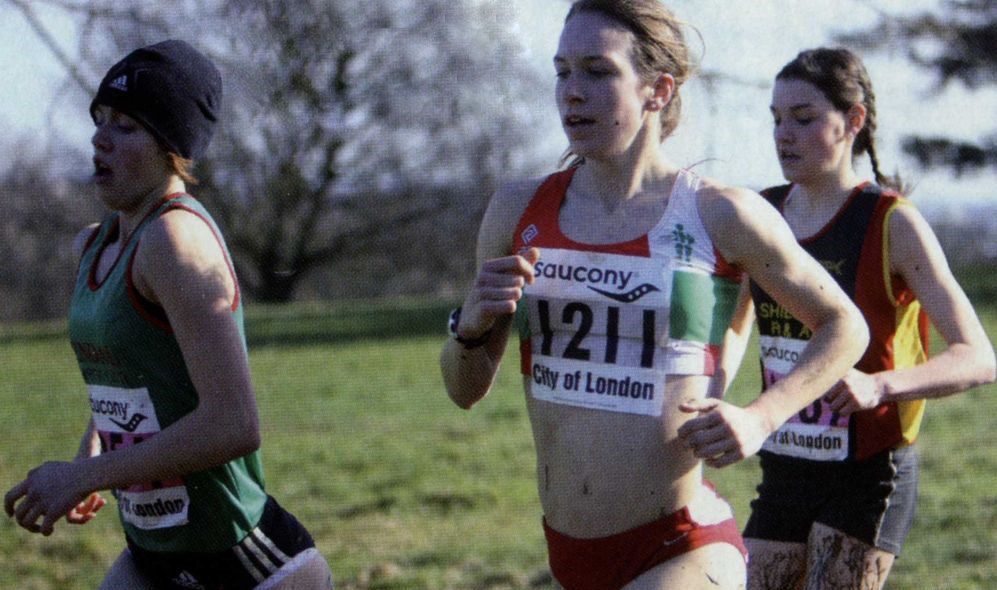 Laura Park (Kendal AAC), Steph Twell (AFD) and Kate Avery (Shildon R & AC) in the Under 17 and Under 20 Women's race