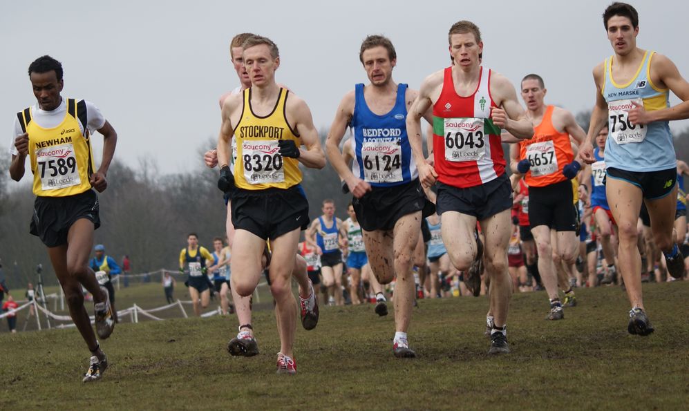 Moumin Geele - 7589 (Newham & Essex Beagles AC) , Steve Vernon - 8320 (Stockport Harriers), Andy Vernon - 6043 (AFD) and Ricky Stevenson - 7561 (New Marske Harriers)