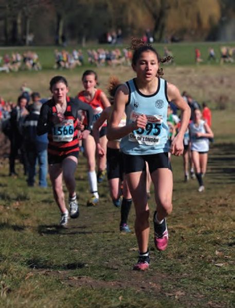 Sabrina Singh (Cambridge Harriers) Under 13 Girls champion