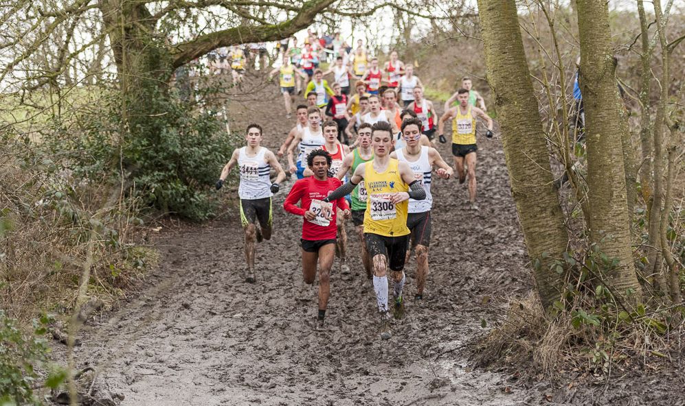 Early in the Junior race