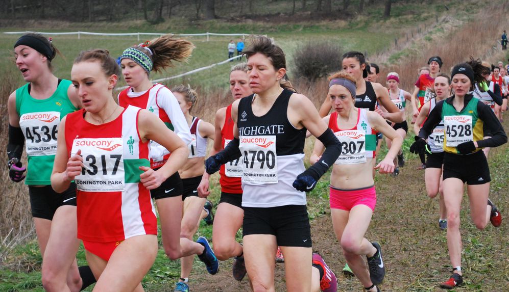 Leaders early in the race