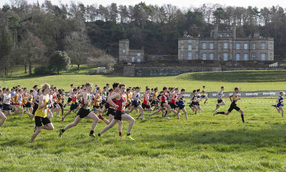 Start of the Under 15 Boy's Race
