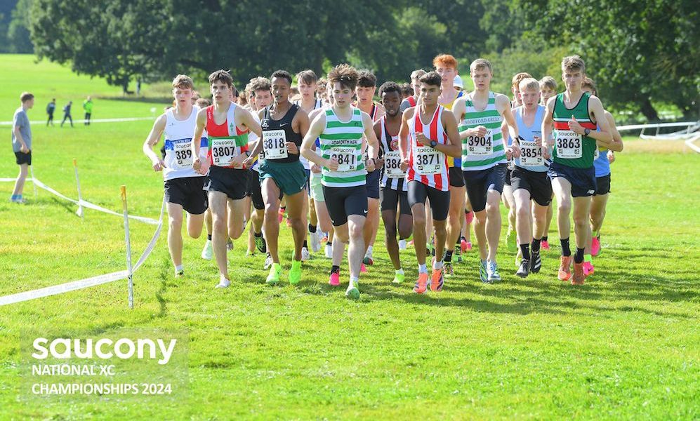 Early in the Junior Men's race